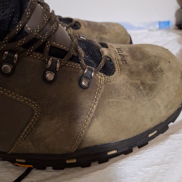 Danner Men's Workboots Vibrum Soles Leather Safety Toe Durable As-Is Size 16 - Picture 10 of 11